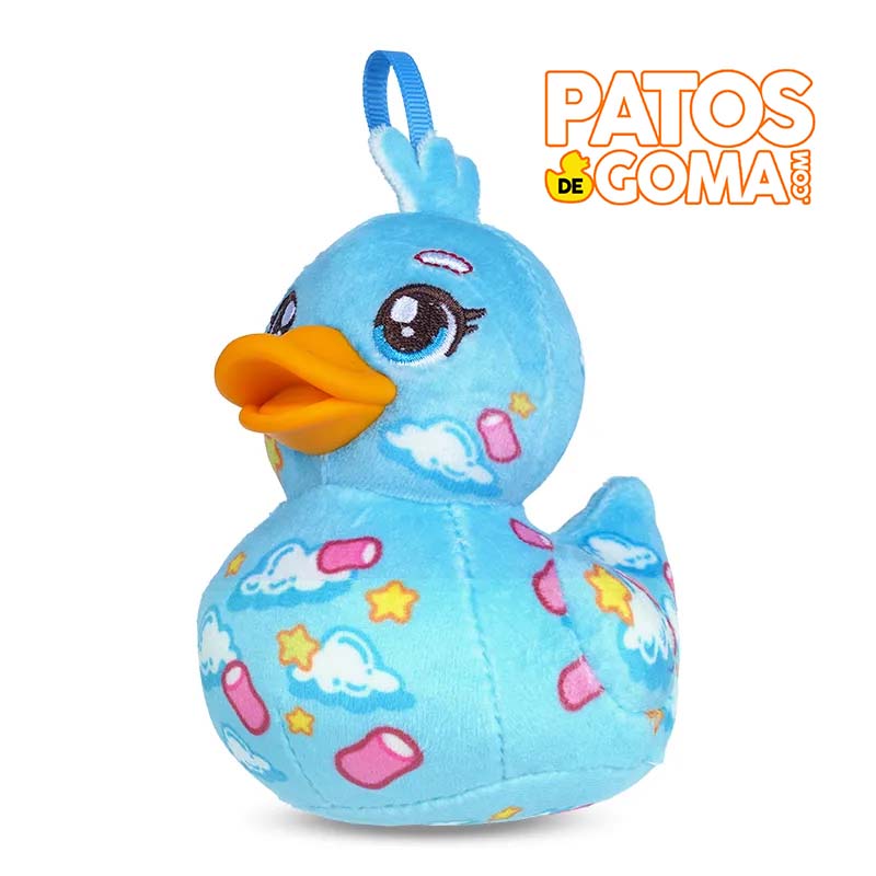 pato de goma peluche KWAAK CELESTE 10 cm