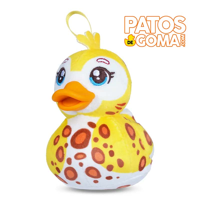 pato de goma peluche KWAAK LEO 10 cm