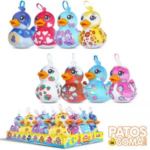 pato de goma peluche KWAAK MIX 16 unidades 10 cm